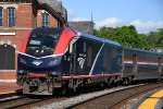 "Capitol Limited" comes west past the station